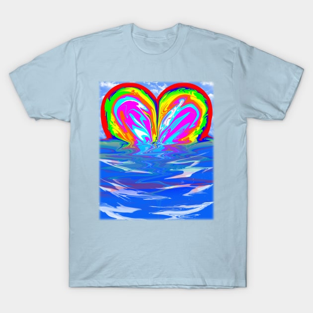 Melting Heart T-Shirt by Stupid Coffee Designs